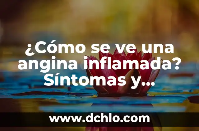 ¿Cómo se ve una angina inflamada? Síntomas y tratamiento