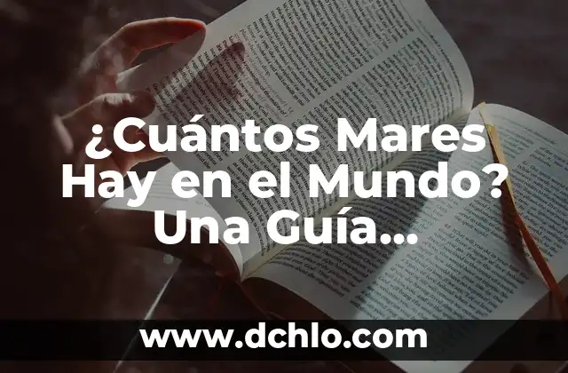 ¿Cuántos Mares Hay en el Mundo? Una Guía Completa