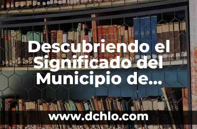 Descubriendo el Significado del Municipio de Arcelia