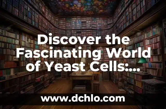 Discover the Fascinating World of Yeast Cells: Meaning and Functions