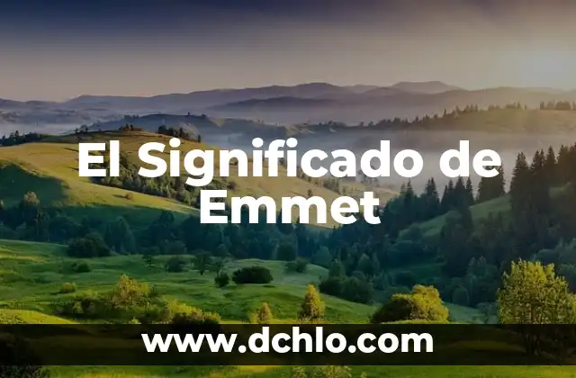 El Significado de Emmet
