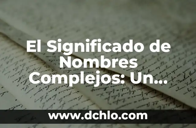 El Significado de Nombres Complejos: Un Enfoque en Ana Claudia