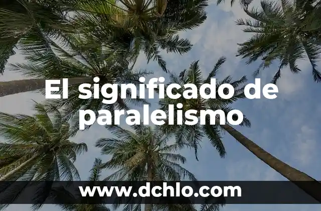 El significado de paralelismo