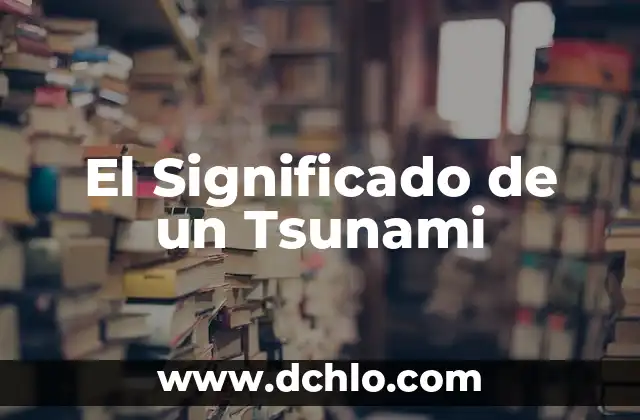El Significado de un Tsunami