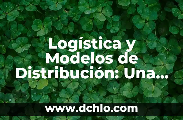 Logística y Modelos de Distribución: Una Guía Completa