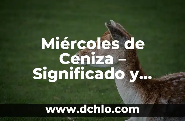 Miércoles de Ceniza - Significado y Reflexión Espiritual