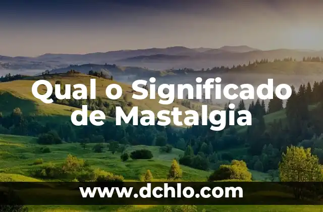 Qual o Significado de Mastalgia