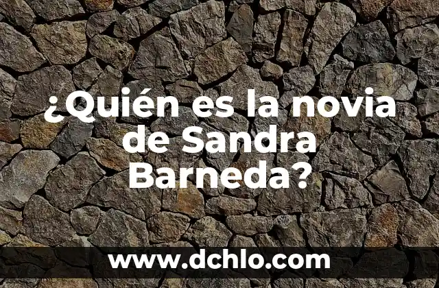 ¿Quién es la novia de Sandra Barneda?