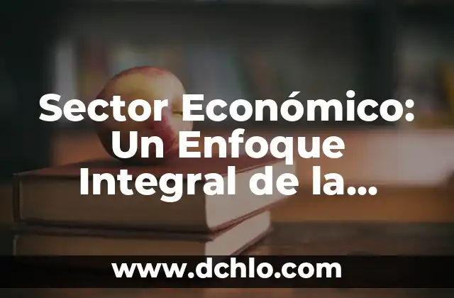 Sector Económico: Un Enfoque Integral de la Actividad Productiva