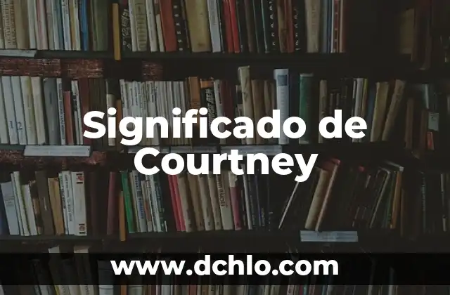Significado de Courtney