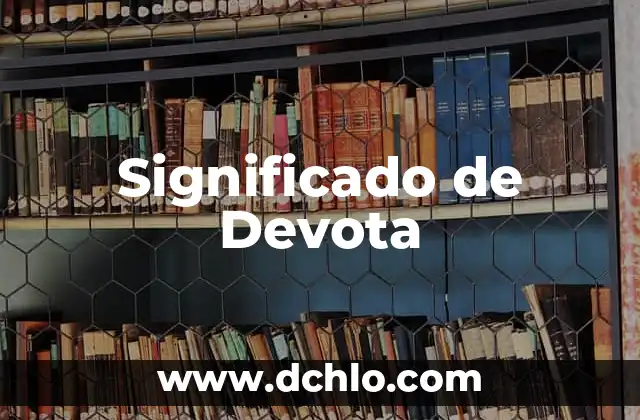 Significado de Devota