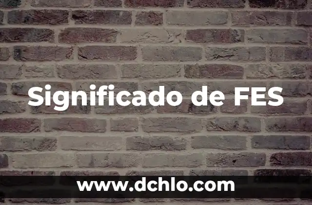 Significado de FES