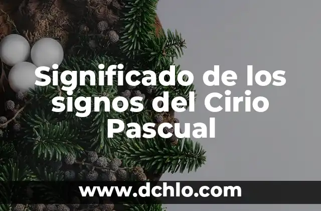 Significado de los signos del Cirio Pascual
