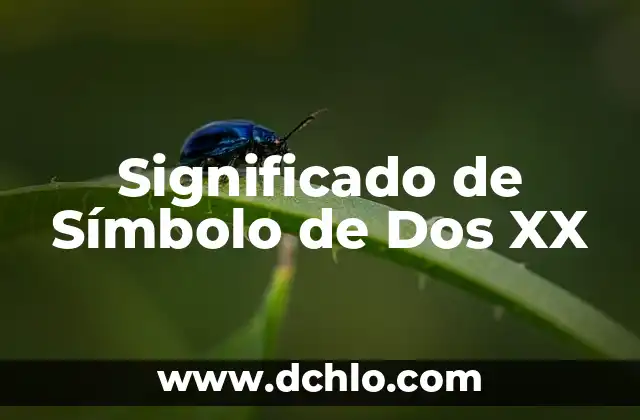 Significado de Símbolo de Dos XX