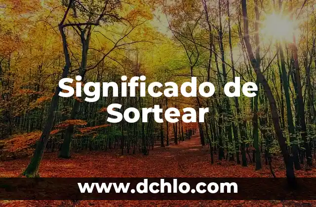 Significado de Sortear