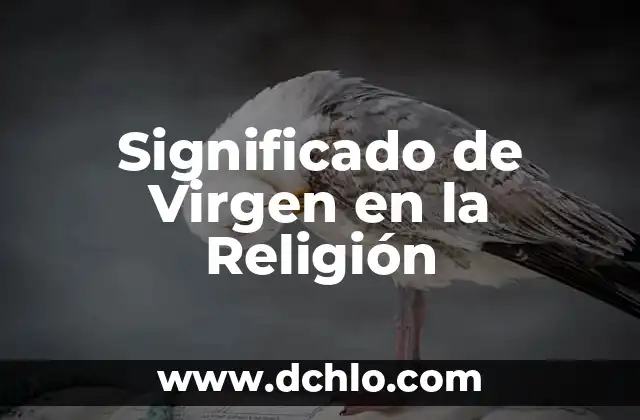 Significado de Virgen en la Religión
