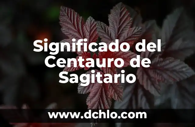 Significado del Centauro de Sagitario