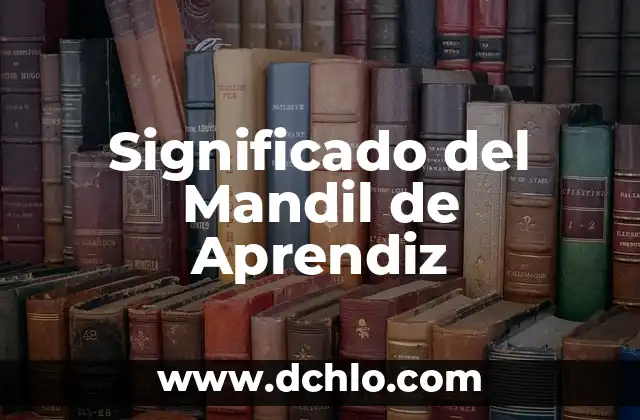 Significado del Mandil de Aprendiz