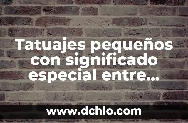 Tatuajes pequeños con significado especial entre hermanas