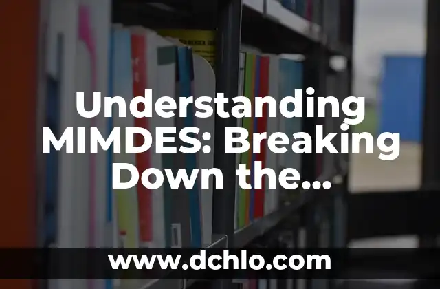 Understanding MIMDES: Breaking Down the Acronym