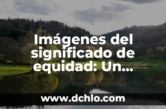 Imágenes del significado de equidad: Un enfoque visual de la justicia social
