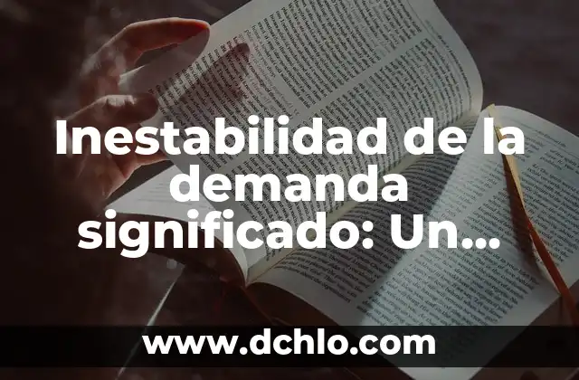 Significado de Swag: Un Fenómeno Cultural 3 Inestabilidad de la demanda significado: Un fenómeno clave en economía