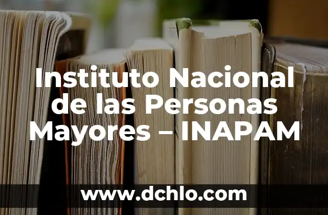 Instituto Nacional de las Personas Mayores - INAPAM
