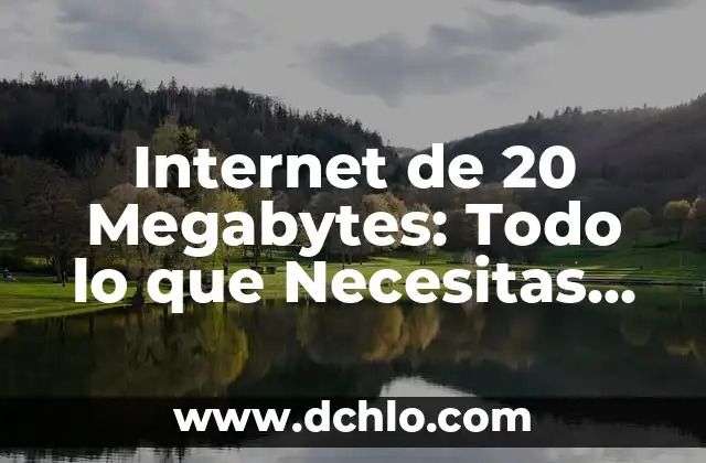 El Significado de Startup: Todo lo que Necesitas Saber 8 Internet de 20 Megabytes: Todo lo que Necesitas Saber