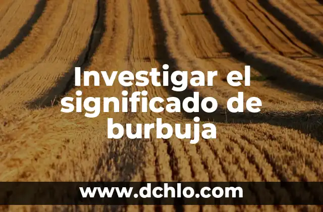 Significado del Valor de la Suavidad 7 Investigar el significado de burbuja