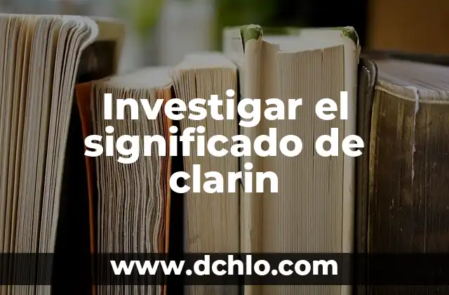 Investigar el significado de astrología 5 Investigar el significado de clarin