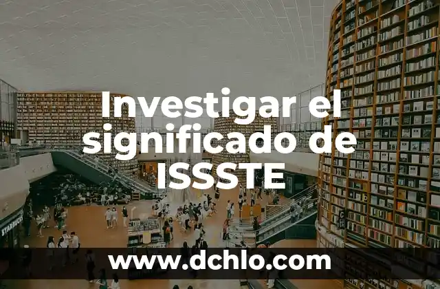 Significado de Taemin 6 Investigar el significado de ISSSTE