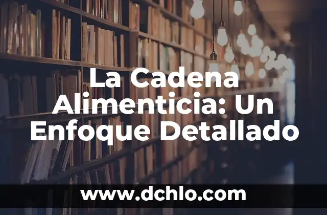 Sentido de 'embotarlos': Un Análisis Detallado 7 La Cadena Alimenticia: Un Enfoque Detallado