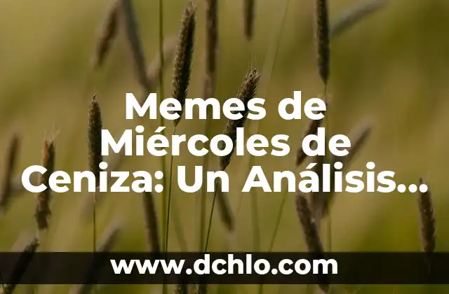 Miércoles de Ceniza - Significado y Reflexión Espiritual 4 Memes de Miércoles de Ceniza: Un Análisis Cultural