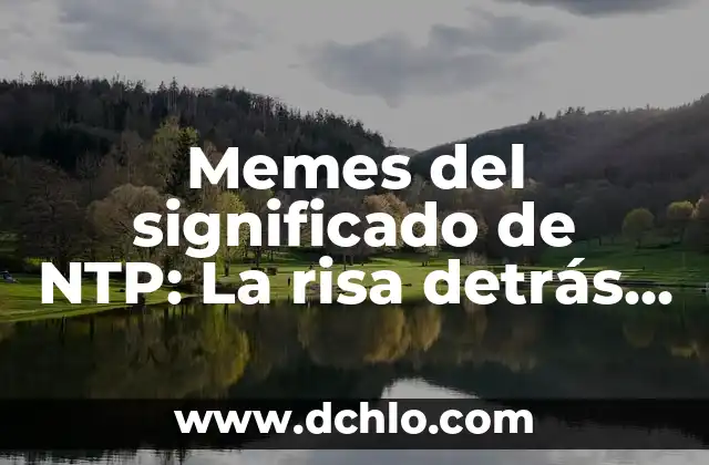 El significado detrás de las canciones de Megadeth 4 Memes del significado de NTP: La risa detrás de la sincronización