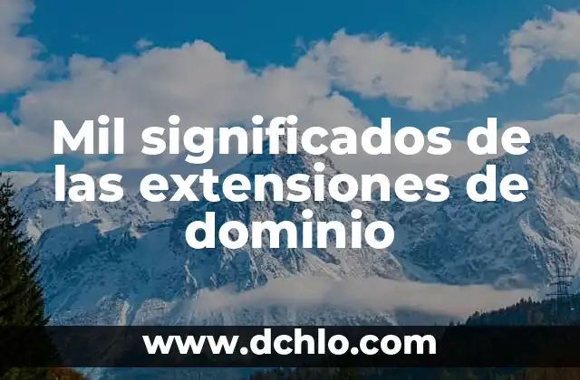 Cuántos Kilómetros Son Diez Mil Pasos: Descubre la Respuesta Exacta 8 Mil significados de las extensiones de dominio