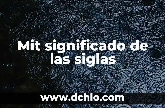 MFS Significado de las Siglas 6 Mit significado de las siglas