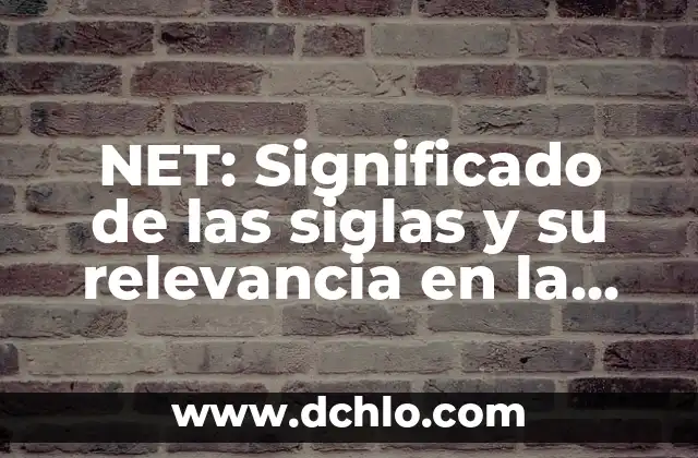 Miembro de Pleno Derecho: Significado y Relevancia en Diferentes Contextos 3 NET: Significado de las siglas y su relevancia en la actualidad