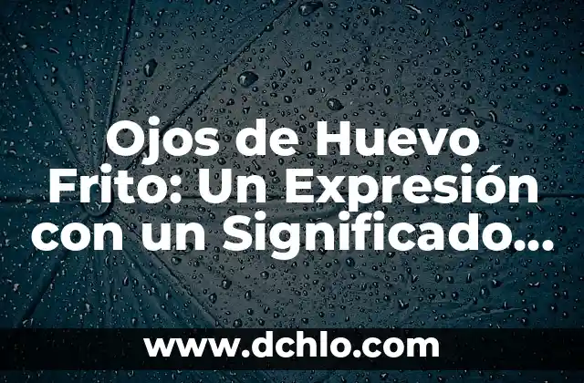 El Palito de la Ñ: Un Símbolo Lingüístico Único 5 Ojos de Huevo Frito: Un Expresión con un Significado Único