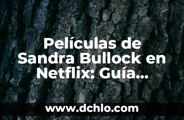 Descargar Películas Gratis y Rápido: Mejores Aplicaciones 8 Películas de Sandra Bullock en Netflix: Guía Completa para Disfrutar de sus Mejores Roles