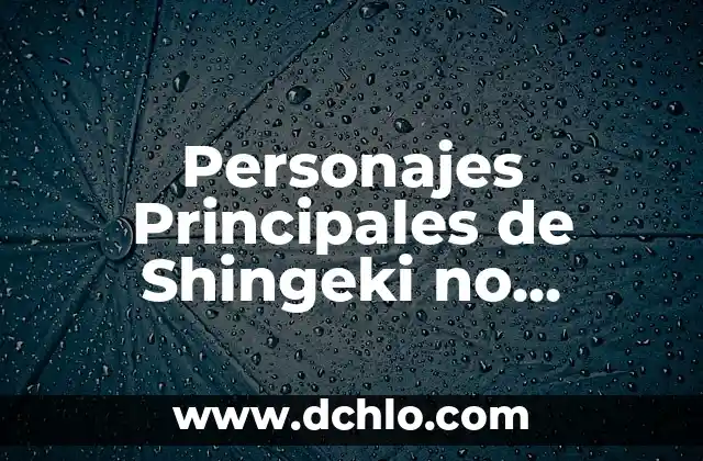 Principales Te贸ricos del Aprendizaje Significativo 4 Personajes Principales de Shingeki no Kyojin: Gu铆a Completa