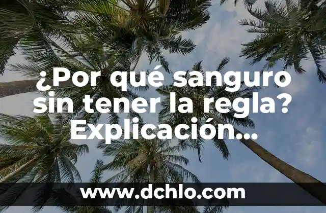 ¿Qué Tomar Antes de Entrenar Para Tener Energía? 7 ¿Por qué sanguro sin tener la regla? Explicación médica y soluciones