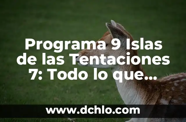 Investigar el significado de cayo: Un viaje al origen de las islas 6 Programa 9 Islas de las Tentaciones 7: Todo lo que necesitas saber