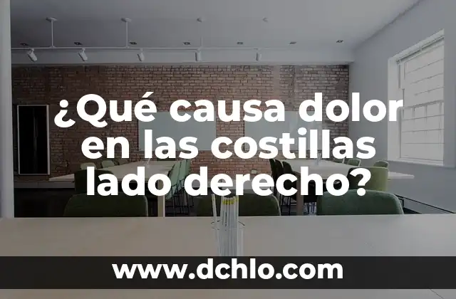 Significado de Siglas TCC en Derecho 8 ¿Qué causa dolor en las costillas lado derecho?