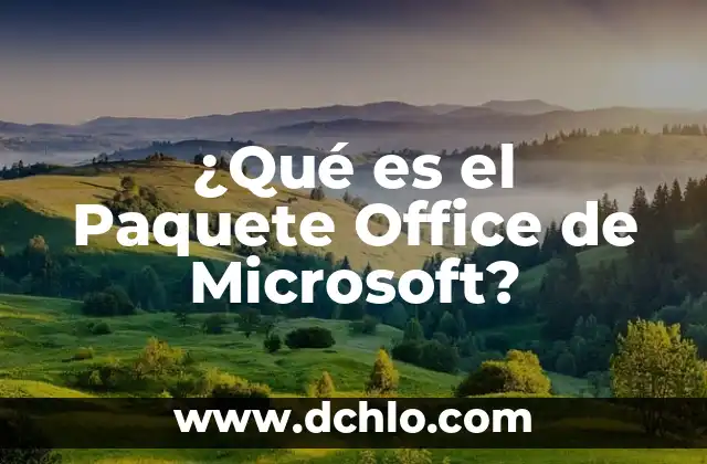 ¿Qué es el Paquete Office de Microsoft?