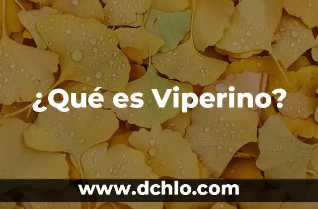 ¿Qué es la Parálisis del Sueño? (Exacta) 3 ¿Qué es Viperino?