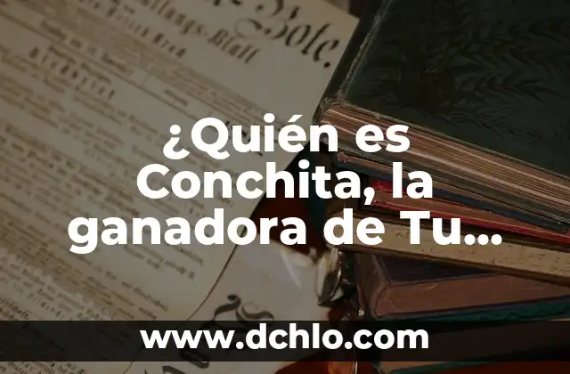 Me dejó de cara significado 8 ¿Quién es Conchita, la ganadora de Tu Cara Me Suena?