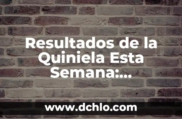 ¿Qué se celebra en Semana Santa? 4 Resultados de la Quiniela Esta Semana: Actualización en Vivo de los Partidos y Resultados