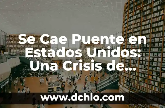 La Comunicación de la Ciencia: Un Puente entre el Conocimiento y la Sociedad 6 Se Cae Puente en Estados Unidos: Una Crisis de Infraestructura Nacional
