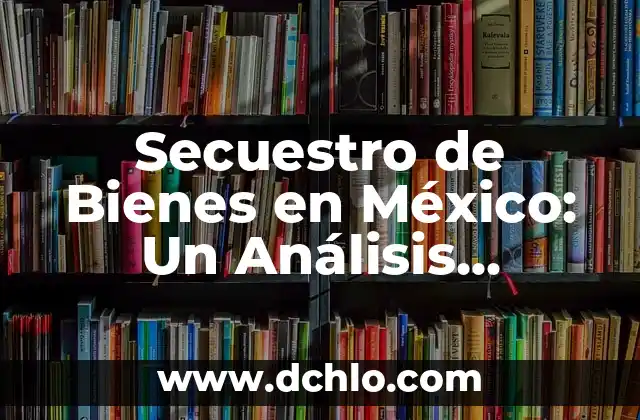 Significado de Separación Absoluta de Bienes 3 Secuestro de Bienes en México: Un Análisis Detallado