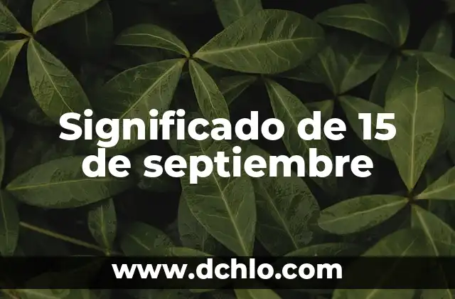 Como Hacer Cadenas para el 15 de Septiembre 6 Significado de 15 de septiembre